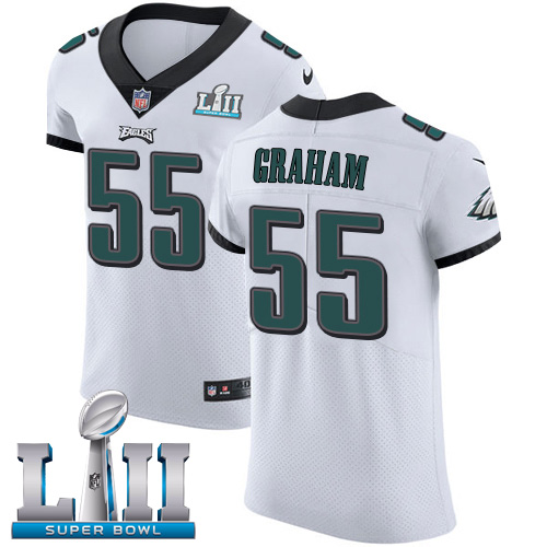 Nike Eagles #55 Brandon Graham White Super Bowl LII Men's Stitched NFL Vapor Untouchable Elite Jersey - Click Image to Close